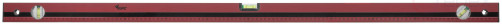 Optima level, 3 eyes, red body, milled working face, 1200 mm scale