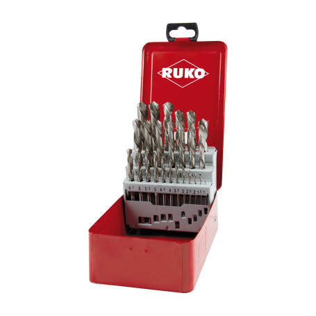 Набор сверл по металлу левых HSS-G тип N, 25 предметов, 214215Li