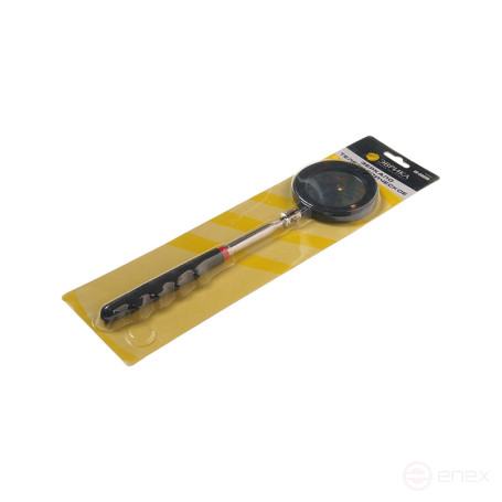 Зеркало ER-53035 телескопическое, круглое, с подсветкой, с резиновой ручкой, 50.8 мм, длина 87,5см ЭВРИКА 1/10/50