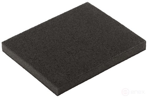 Aluminum oxide grinding sponge, 125x100x10 mm, P 80