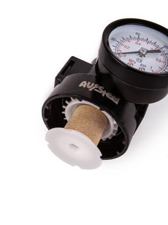 Dehumidifier filter with pressure regulator for 1/4" to 9 atm pneumatic tools "AV Steel" AV-700505