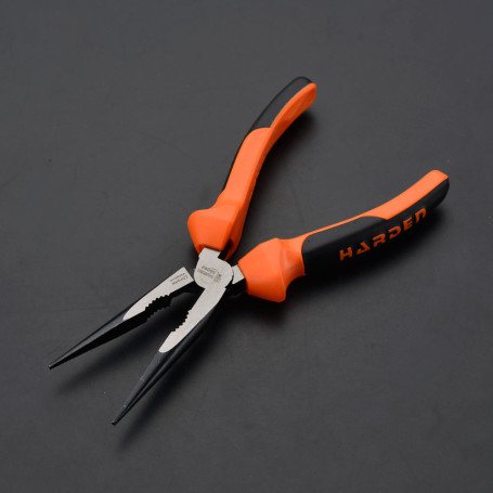 Professional long pliers with offset hinge, CRV, 209 mm.// HARDEN