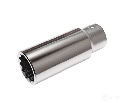 Головка торцевая 1/2" 21мм 12-ти гранная глубокая L=76мм JTC