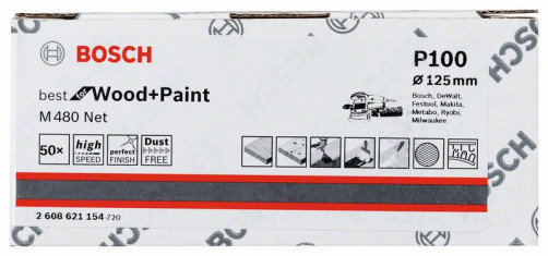 Шлифлист 125 mm, 100, 2608621154