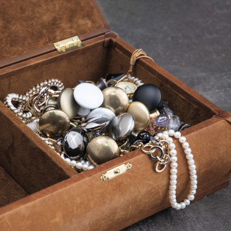 Ручка меб. кнопка мет. TERNI шлифованная сталь, AKS