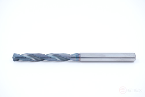 Monolithic carbide drill bit 3xD, MS-KA series, external coolant supply, d-11 mm