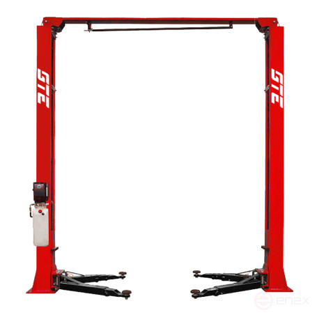 Electrohydraulic lift 4t 110-1900mm 2-rack 220V top.synchron. (manual. descent) GTE