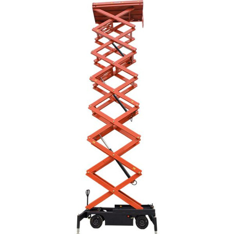Non-self-propelled scissor lift GROSS Tower 300-12.85 AC 220 with a retractable platform