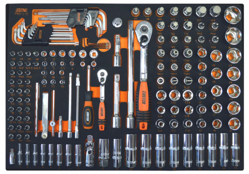 CUSTOR Tool Kit, 178 items 1/2" and 1/4" in VCS4/4 PRO-1-2