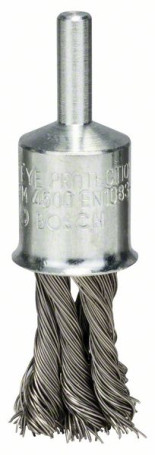 Brush brush with stainless steel wire bundles, 19x0.35 mm 19 mm, 0.35 mm