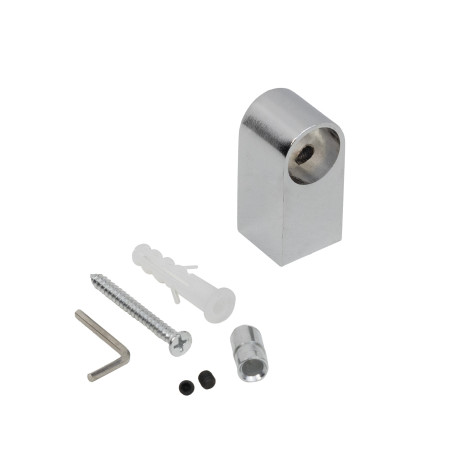 Держатель модерн, труба d16 хром AKS