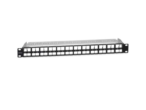 Ripo high-density modular patch panel 19" (1U), 48 ports, for unshielded modules, with