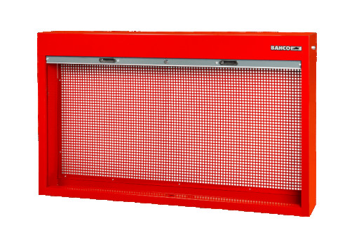 Настенный/настольный шкаф со шторкой, красный 900 x 170 x 1800 мм
