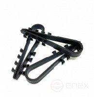 Dowel clamp (nylon) MX 5x10 (black)