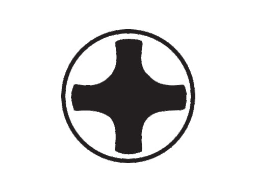 Отвертка BahcoFit Phillips PH 4x200 мм, с резиновой рукояткой