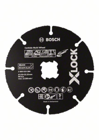 Отрезной круг для дерева 125 мм для УШМ X-LOCK 10 шт. 10pcs; 125 mm; 1 mm; 22,23 mm