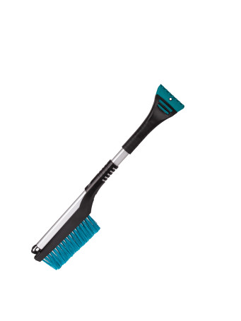 Telescopic scraper brush for removing snow and ice 64-89 cm