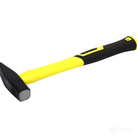 Молоток ER-20500: 500 гр., с фибергласовой рукояткой ЭВРИКА /1/24 NEW
