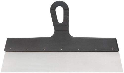 Spatula, stainless steel blade, 350 mm plastic handle