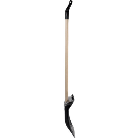 Лопата для снега Богатырь СYCLE STANDART с деревянным черенком и V-ручкой в разобранном виде