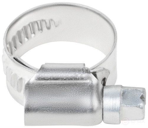 Хомут обжимной накатной, ширина 12 мм, нерж.сталь 12-20 мм