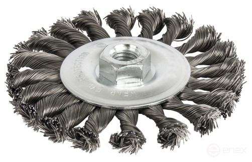 Кордщетка для МШУ радиальная витая ПРАКТИКА 115 мм М14 (242-625)