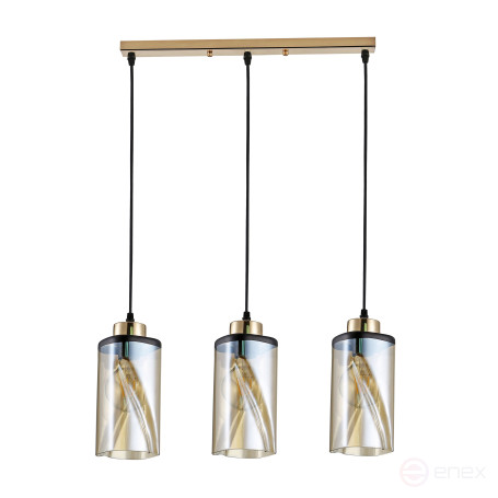 Светильник подвесной (подвес) Rivoli Shelda 9106-203 3 * Е27 60 Вт модерн потолочный