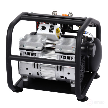 Компрессор пневматический 220В 0.55кВт 8атм. 60л/мин. ресивер-8л поршневой безмасляный GTE