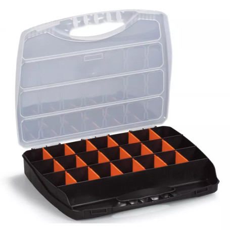 Plastic organizer with handle DUEL changeable 21 compartments, PP.02