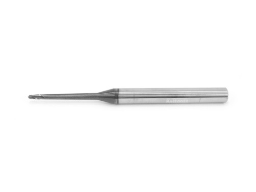 Spherical carbide end mill 3 x 6 x 75 R=1.5 P45C Z=2 conical neck c/x dx=6 GM235-030.1LA-P45C Beltools