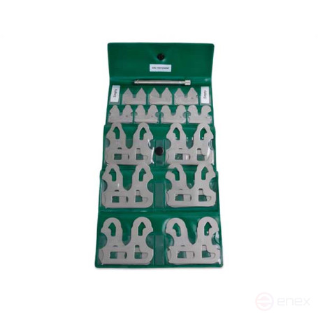 0.5-13 mm radius templates