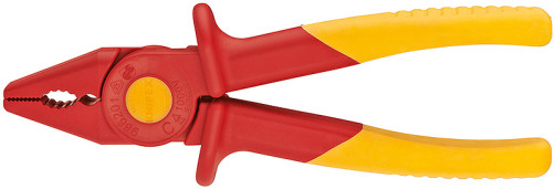 VDE gripping pliers made of plastic, application range up to -40°C, L-180 mm,
