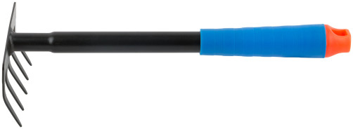 Hand rakes, blue plastic handle 295 mm