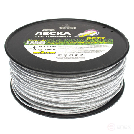 Леска круг с металлической жилой 2.4мм х 180м, бухта, Чеглок (8)