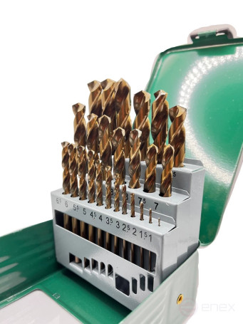 Set of metal drills 25 pcs. (F 1.0 mm - F 13.0 mm) R6M5K5 TORNERI T023764