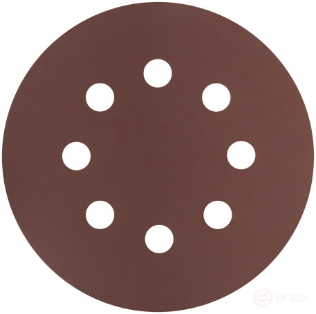 Круги шлифовальные с отверстиями (липучка), алюминий-оксидные, 125 мм, 5 шт. Р 1500