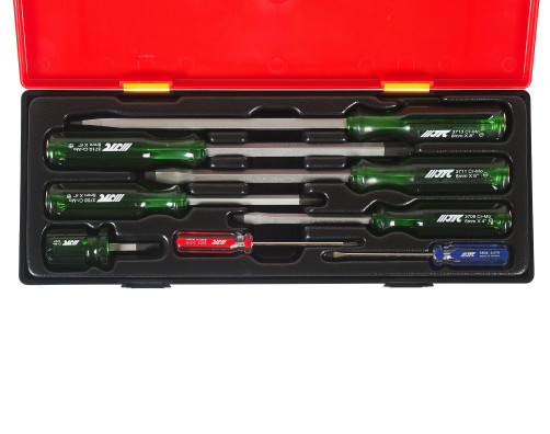 A set of screwdrivers with a through rod (in the case) 8pcs JTC/1