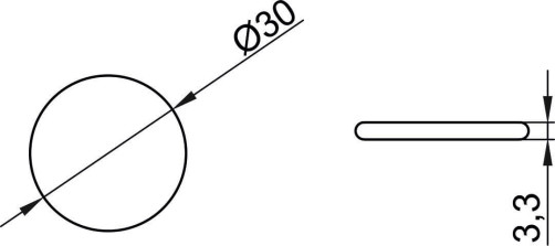 Подкладка самоприлипающая фетровая d30мм (1лист-25шт) серая AKS