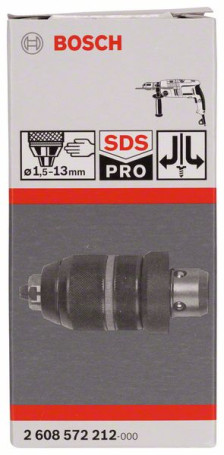 Quick-release drill chuck with adapter 1.5-13 mm, SDS plus, 2608572212