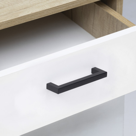 Ручка меб. скоба мет. BASE 128, черный матовый, AKS