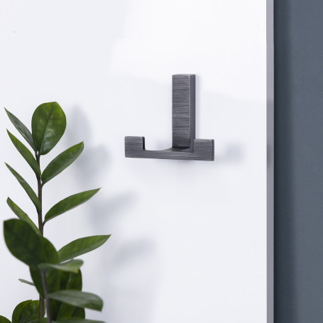 Hook meb. two-horn metal LEGGO polished titanium AKS