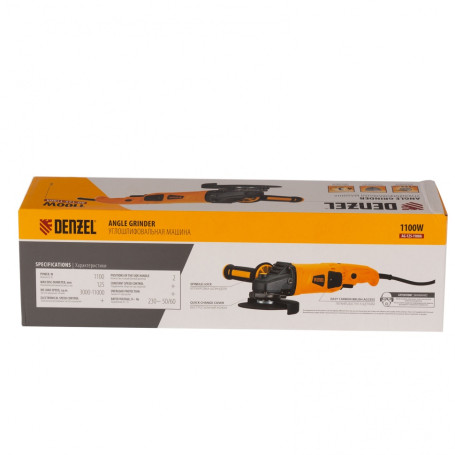 Angle grinder AG125-1100A, 1100 W, 125 mm, 3000-11000 rpm Denzel