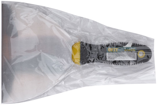 Шпатель, нерж.сталь, черно-желтая прорезин.ручка 6" (150 мм)