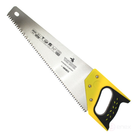 Wood hacksaw 400mm 4TPI (large tooth), hardened tooth, CHEGLOCK (6/60)