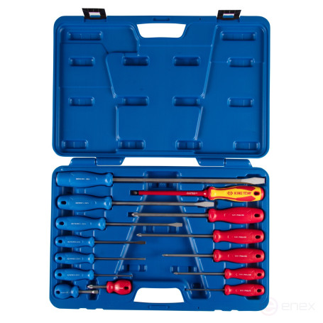 Screwdriver set in a case, 14 pieces KING TONY 35114MR
