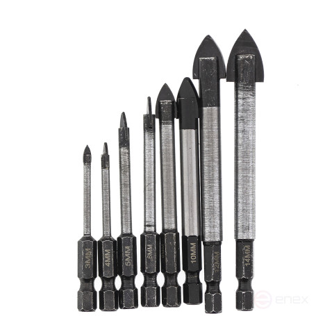 Сверло по кафелю и стеклу 6 мм, HEX, Чеглок (600/1200)