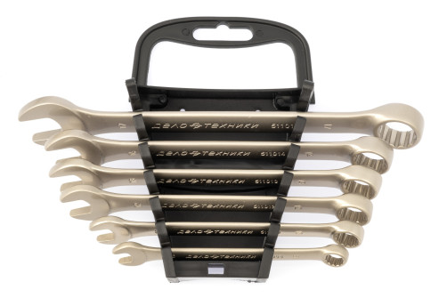 Набор ключей комбинированных, 6 шт. (8,10,12,13,14,17 мм) холдер