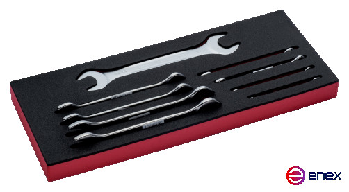 Fit&Go Набор рожковых гаечных ключей в ложементе дюймовых, 9 шт