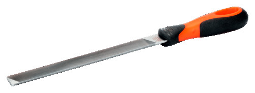 Напильник плоский с 2 закругленными кромками с рукояткой ERGO 200 мм, насечка драчевая