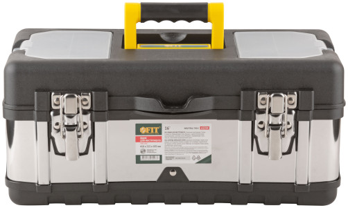 Ящик для инструмента пластиковый 16" (410х215х185 мм) замки и стенки нерж. сталь